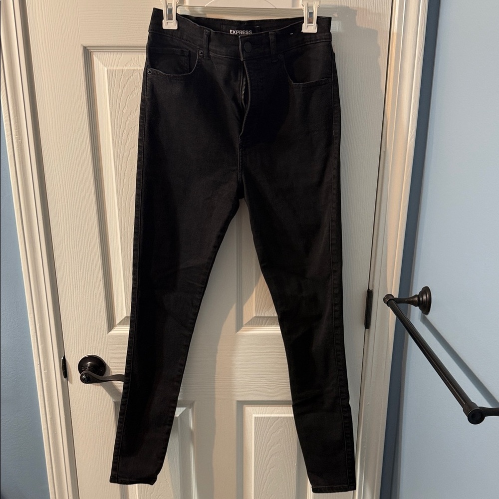 Express Jet Black Denim Pants